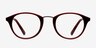 Lulu Burgundy AcetateSunglass Frames from EyeBuyDirect, Front View