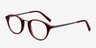 Lulu Burgundy AcetateSunglass Frames from EyeBuyDirect, Angle View