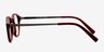 Lulu Burgundy AcetateSunglass Frames from EyeBuyDirect, Side View