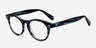 Bavarian Navy AcetateEyeglass Frames from EyeBuyDirect, Angle View