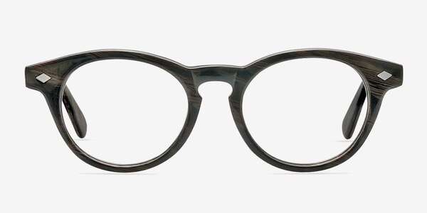 Bavarian Brown/Striped Acétate Montures de lunettes de vue