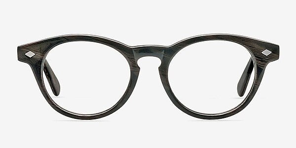 Bavarian Brown/Striped Acétate Montures de lunettes de vue