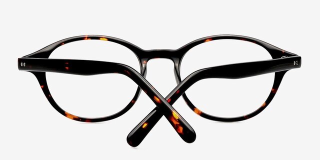 The Look Écailles AcétateMontures de lunettes de vue d'EyeBuyDirect, Vue Rapprochée