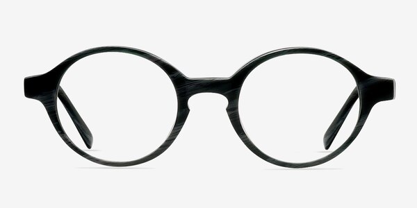 Theophilus Gray/Striped Acétate Montures de lunettes de vue