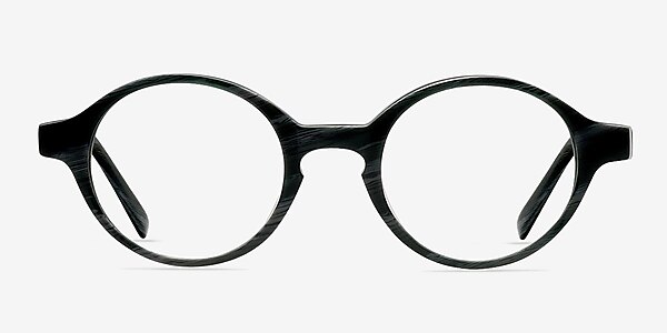Theophilus Gray/Striped Acetate Eyeglass Frames
