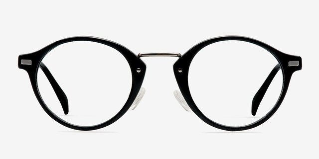 Opera Black AcetateEyeglass Frames from EyeBuyDirect, Front View