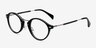 Opera Black AcetateEyeglass Frames from EyeBuyDirect, Angle View
