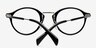 Opera Black AcetateEyeglass Frames from EyeBuyDirect, Closed View