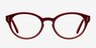 Olivia Red AcetateEyeglass Frames from EyeBuyDirect, Front View