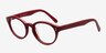 Olivia Red AcetateEyeglass Frames from EyeBuyDirect, Angle View