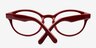 Olivia Red AcetateEyeglass Frames from EyeBuyDirect, Closed View