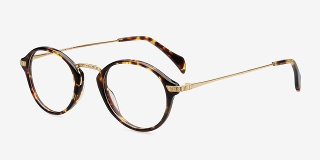Old Street Tortoise AcetateEyeglass Frames from EyeBuyDirect, Angle View