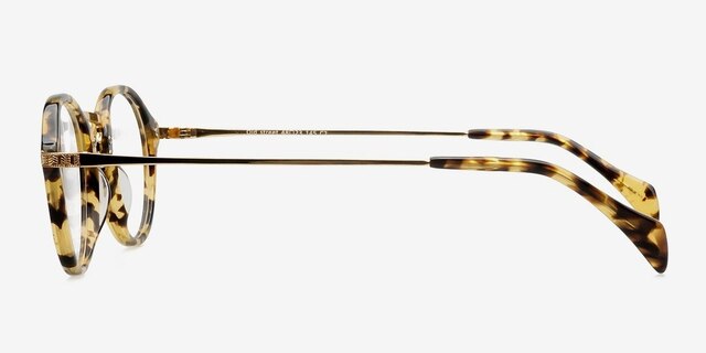 Old Street Golden & Tortoise AcetateEyeglass Frames from EyeBuyDirect, Side View