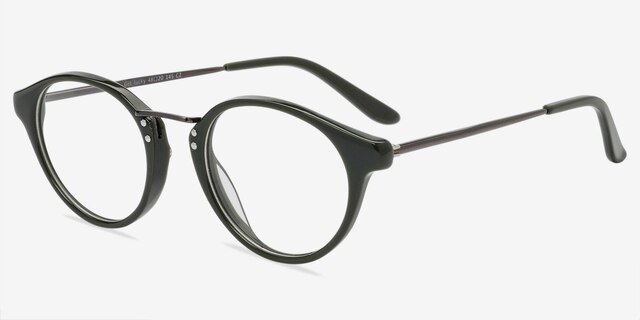 Get Lucky Green AcetateEyeglass Frames from EyeBuyDirect, Angle View