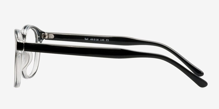 Sal Noir Plastique Montures de lunettes de vue d'EyeBuyDirect