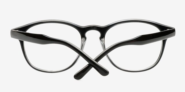 Sal Black PlasticEyeglass Frames from EyeBuyDirect, Closed View
