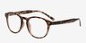Sal Brown & Tortoise PlasticEyeglass Frames from EyeBuyDirect, Angle View