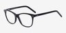 Almost Famous Black AcetateEyeglass Frames from EyeBuyDirect, Angle View