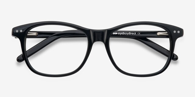Almost Famous Black AcetateEyeglass Frames from EyeBuyDirect, Closed View