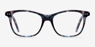 Almost Famous Cat Eye Nebular Blue Glasses for Women