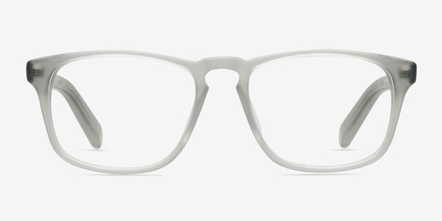 Rhode Island Matte Gray AcetateEyeglass Frames from EyeBuyDirect, Front View