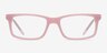 Andrea Pink AcetateEyeglass Frames from EyeBuyDirect, Front View