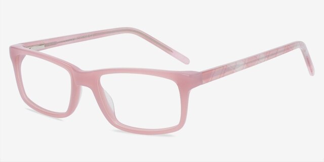 Andrea Pink AcetateEyeglass Frames from EyeBuyDirect, Angle View