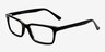 Clark Black AcetateEyeglass Frames from EyeBuyDirect, Angle View