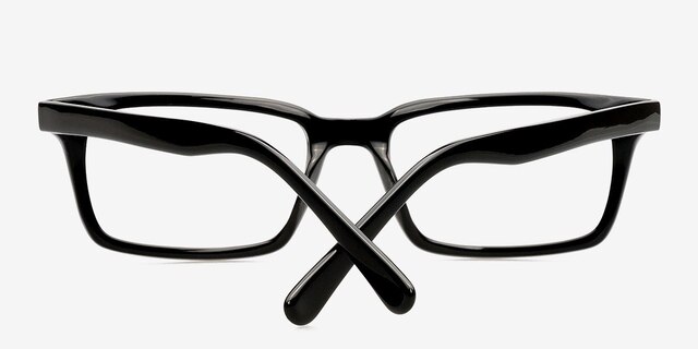 Clark Black AcetateEyeglass Frames from EyeBuyDirect, Closed View