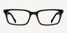 Clark Coffee AcétateMontures de lunettes de vue d'EyeBuyDirect, Vue de Face