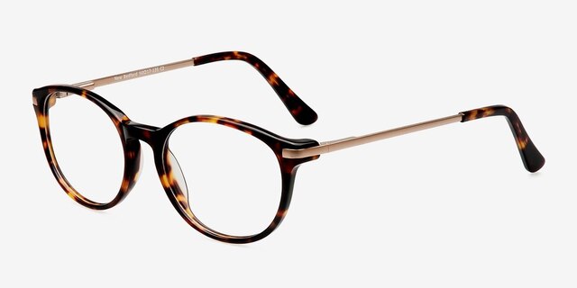 New Bedford Tortoise AcetateEyeglass Frames from EyeBuyDirect, Angle View