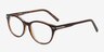 Chicago Brown AcetateEyeglass Frames from EyeBuyDirect, Angle View
