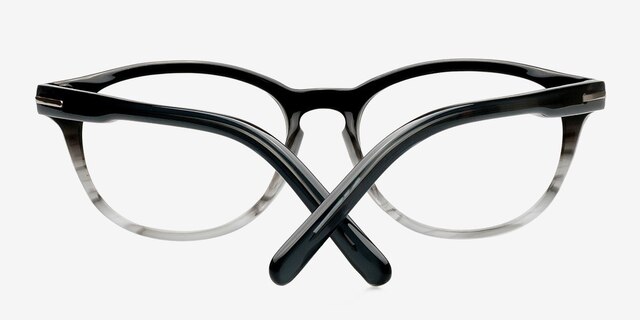 Chicago Gray AcetateEyeglass Frames from EyeBuyDirect, Closed View