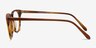 Providence Brown & Striped AcetateEyeglass Frames from EyeBuyDirect, Side View
