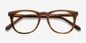 Providence Brown & Striped AcetateEyeglass Frames from EyeBuyDirect, Closed View
