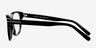Mia Farrow Black AcetateEyeglass Frames from EyeBuyDirect, Side View