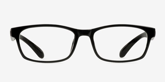 Olli Black PlasticEyeglass Frames from EyeBuyDirect, Front View