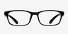 Olli Black PlasticEyeglass Frames from EyeBuyDirect, Front View