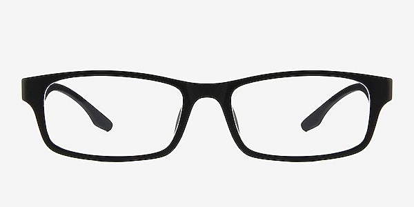 Rae Black Plastic Eyeglass Frames