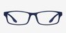 Rae Bleu marine PlastiqueMontures de lunettes de vue d'EyeBuyDirect, Vue de Face