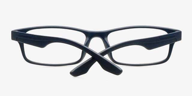 Rae Bleu marine PlastiqueMontures de lunettes de vue d'EyeBuyDirect, Vue Rapprochée