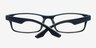 Rae Bleu marine PlastiqueMontures de lunettes de vue d'EyeBuyDirect, Vue Rapprochée