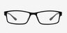 Reilly Black & Gray PlasticEyeglass Frames from EyeBuyDirect, Front View