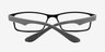 Reilly Black & Gray PlasticEyeglass Frames from EyeBuyDirect, Closed View