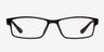 Reilly Black & Burgundy PlasticEyeglass Frames from EyeBuyDirect, Front View