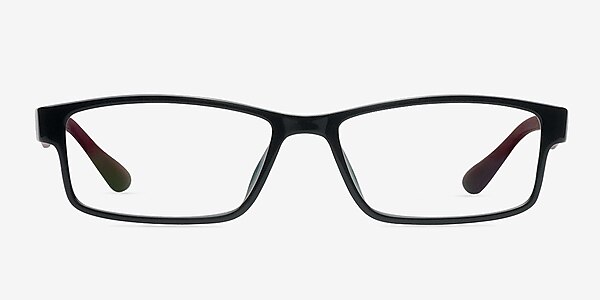 Reilly Black/Burgundy Plastic Eyeglass Frames