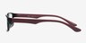 Reilly Black & Burgundy PlasticEyeglass Frames from EyeBuyDirect, Side View