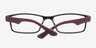 Reilly Black & Burgundy PlasticEyeglass Frames from EyeBuyDirect, Closed View