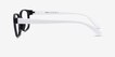 Robbie Black & White PlasticEyeglass Frames from EyeBuyDirect, Side View