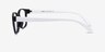 Robbie Black & White PlasticEyeglass Frames from EyeBuyDirect, Side View